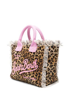 borsa tote con stampa leopardata SAINT BARTH KIDS | COL000102591L